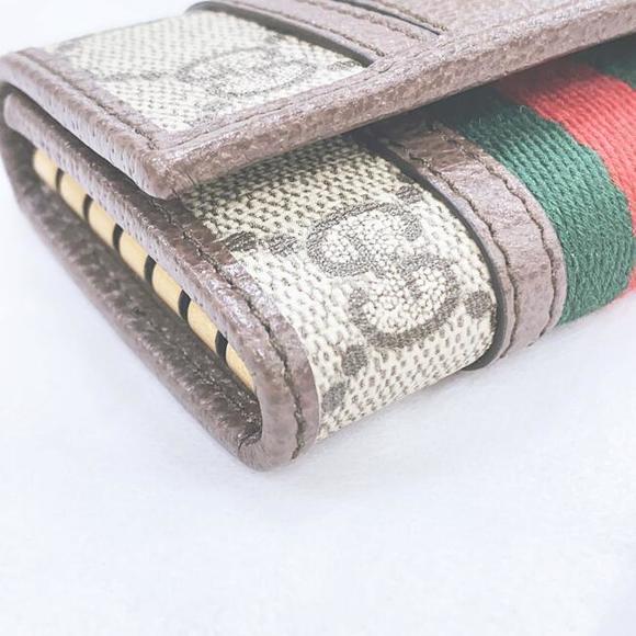 Gucci Stripe Canvas Leather Wallet - Picture 14 of 15